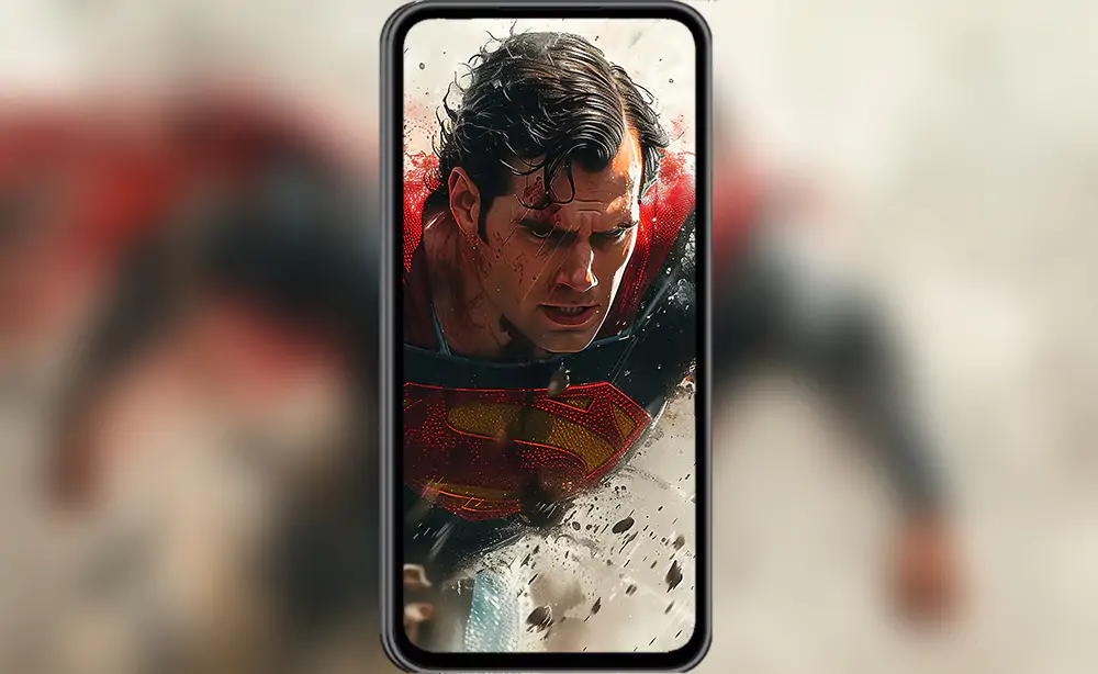 Fond d'écran fan art Superman 4K HD pour PC ordinateur de bureau mac portable mobile iPhone téléphone téléchargement gratuit arrière-plan ultraHD UHD