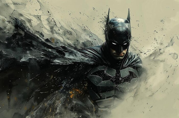 Fond d'écran Batman Art 4K HD pour PC de bureau Mac ordinateur portable mobile iPhone téléphone téléchargement gratuit fond ultraHD UHD