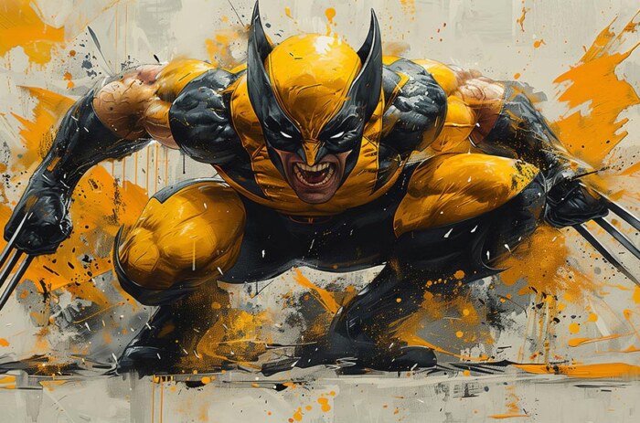 Wolverine Art fond d'écran 4K HD pour PC de bureau Mac ordinateur portable mobile iPhone téléphone téléchargement gratuit fond ultraHD UHD