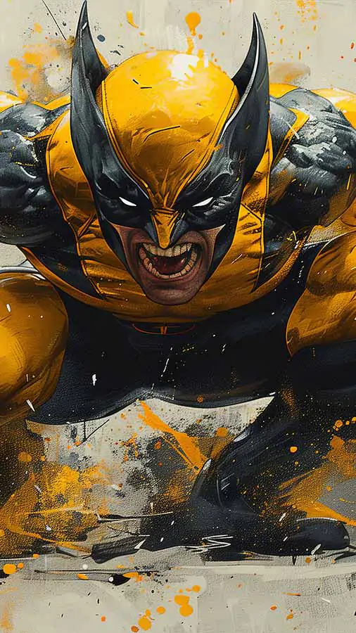 Fond d'écran artistique Wolverine 4K HD gratuit à télécharger en Ultra HD pour téléphones Android et iPhone