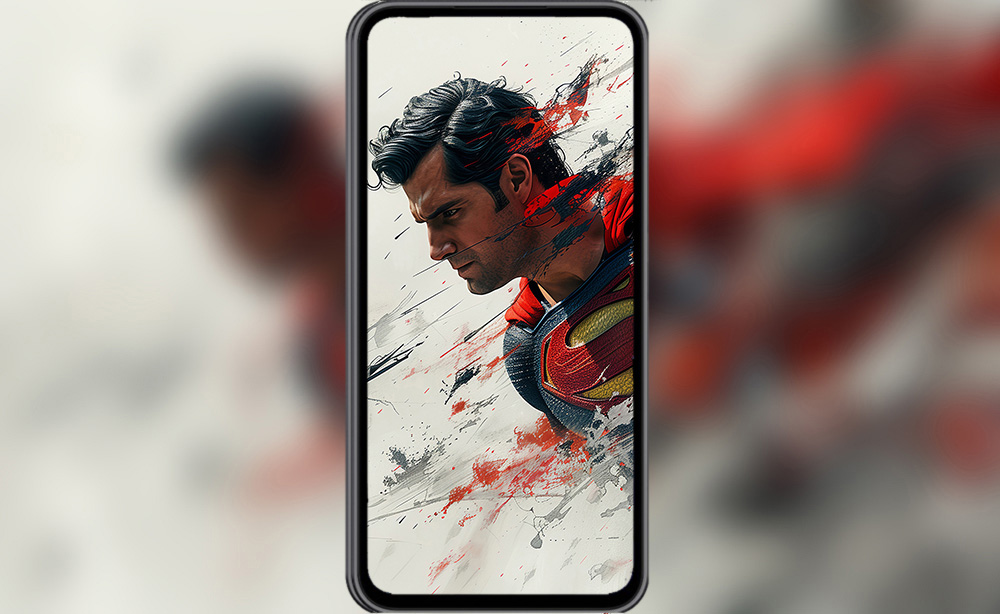 Fond d'écran illustration Superman L'Homme d'Acier 4K HD pour PC Bureau mac portable mobile iPhone téléchargement gratuit arrière-plan