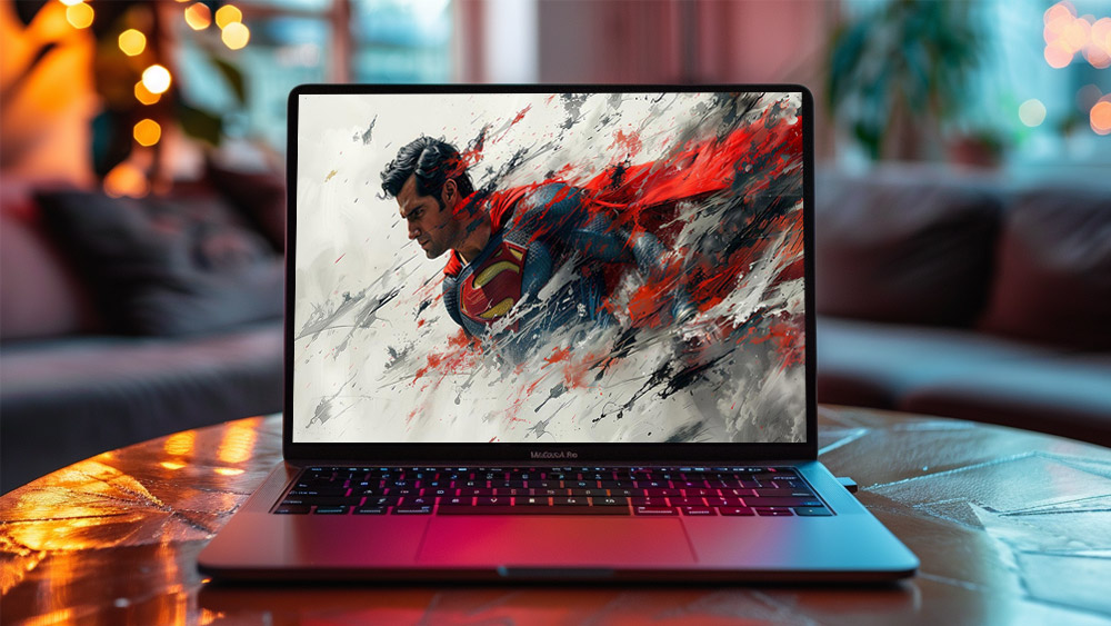 Fond d'écran illustration Superman L'Homme d'Acier 4K HD pour PC Bureau mac portable mobile iPhone téléchargement gratuit arrière-plan