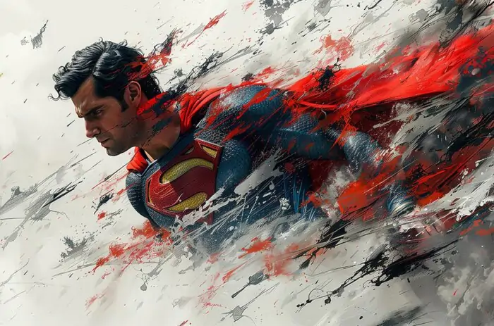 Fond d'écran illustration Superman L'Homme d'Acier 4K HD pour PC Bureau mac portable mobile iPhone téléchargement gratuit arrière-plan