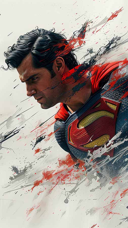 Fond d'écran Superman L'Homme d'Acier 4K HD à télécharger gratuitement pour iPhone, téléphone et mobile
