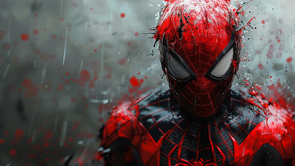 Fond d'écran Marvel Spiderman 4K HD pour PC Bureau mac portable mobile iPhone téléchargement gratuit arrière-plan ultraHD UHD
