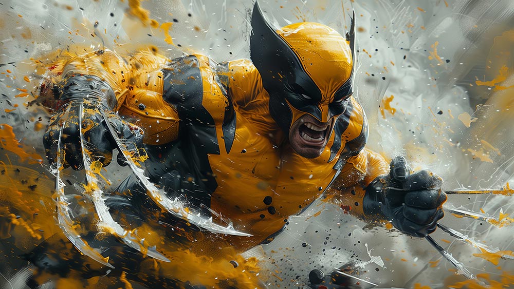 X-Men Wolverine Art fond d'écran 4K HD pour PC de bureau Mac ordinateur portable mobile iPhone téléphone téléchargement gratuit fond ultraHD UHD