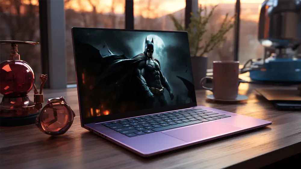 Batman lune derrière fond d'écran 4K HD pour PC de bureau Mac ordinateur portable mobile iPhone téléphone téléchargement gratuit fond ultraHD UHD