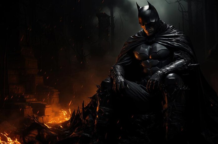 Fond d'écran Batman Dark Knight 4K HD pour PC de bureau Mac ordinateur portable mobile iPhone téléphone téléchargement gratuit fond ultraHD UHD