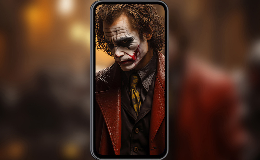 Le fond d'écran Joker DC 4K HD pour PC de bureau Mac ordinateur portable mobile iPhone téléphone téléchargement gratuit fond ultraHD UHD