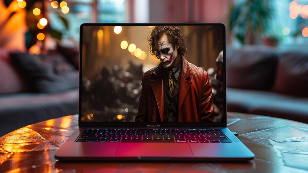 Le fond d'écran Joker DC 4K HD pour PC de bureau Mac ordinateur portable mobile iPhone téléphone téléchargement gratuit fond ultraHD UHD