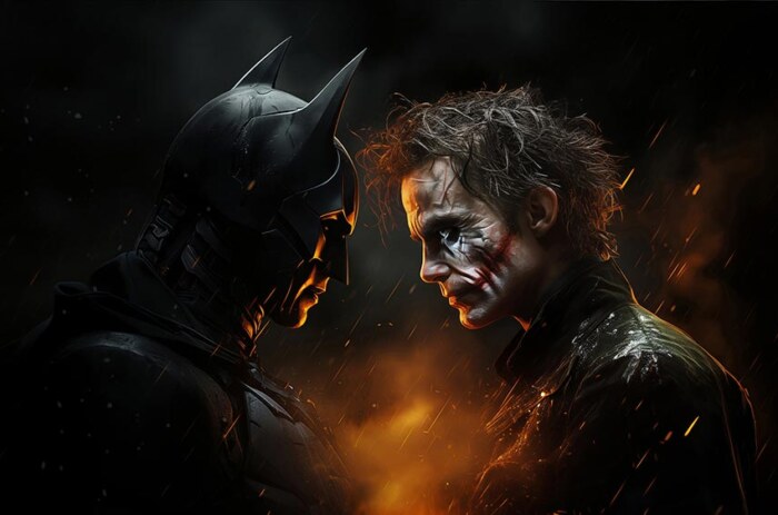 Batman vs Joker fond d'écran 4K HD pour PC de bureau Mac ordinateur portable mobile iPhone téléphone téléchargement gratuit fond d'écran