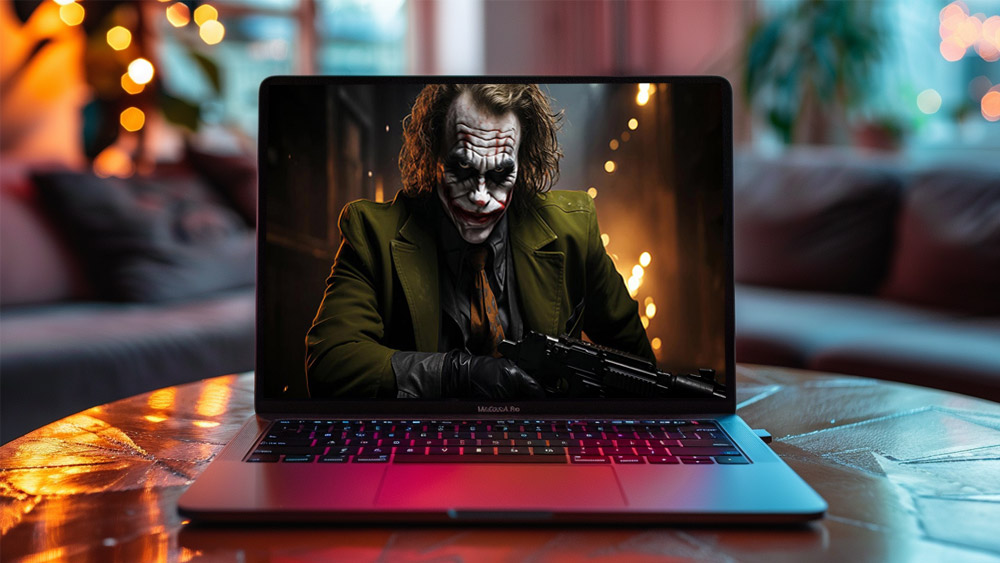 Joker dans Gotham City fond d'écran 4K HD pour PC de bureau Mac ordinateur portable mobile iPhone téléphone téléchargement gratuit fond ultraHD UHD