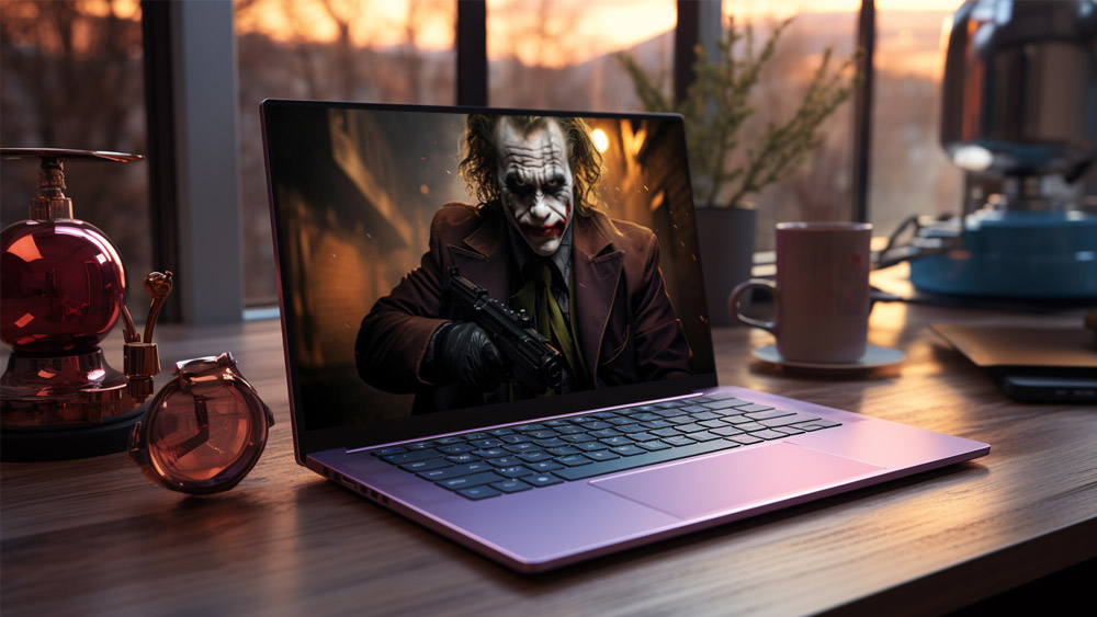 Joker avec un fond d'écran de pistolet 4K HD pour PC de bureau Mac ordinateur portable mobile iPhone téléphone téléchargement gratuit fond d'écran