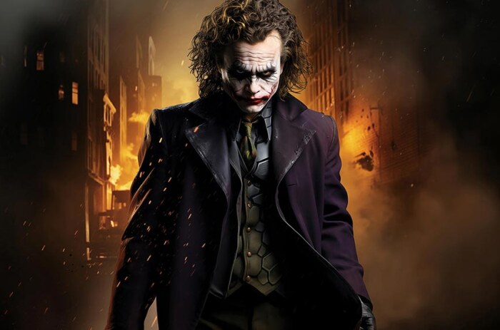 Le Joker regardant le fond d'écran 4K HD pour PC de bureau Mac ordinateur portable mobile iPhone téléphone téléchargement gratuit fond d'écran