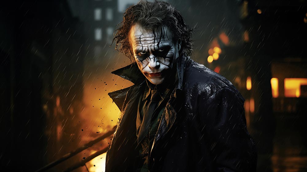 Fond d'écran Intense Joker 4K HD pour PC de bureau Mac ordinateur portable mobile iPhone téléphone téléchargement gratuit fond ultraHD UHD