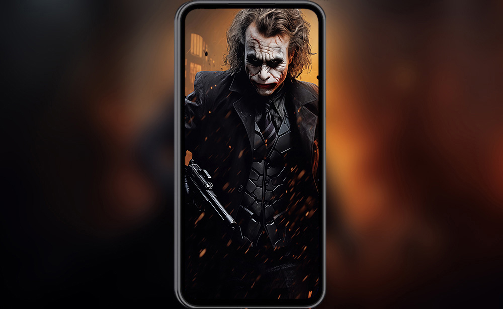 Le Joker à Gotham fond d'écran 4K HD pour PC de bureau Mac ordinateur portable mobile iPhone téléphone téléchargement gratuit fond ultraHD UHD