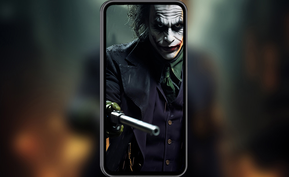 Le Joker agent du chaos fond d'écran 4K HD pour PC de bureau Mac ordinateur portable mobile iPhone téléphone téléchargement gratuit fond ultraHD UHD