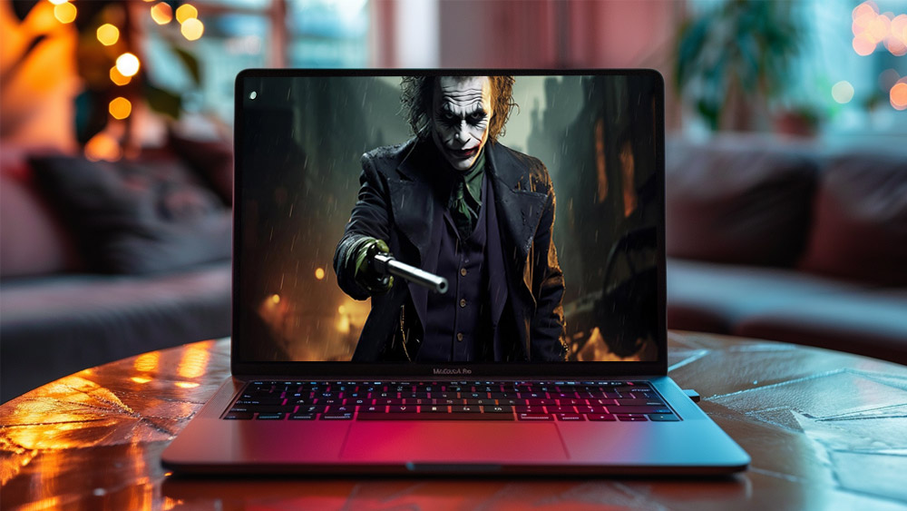 Le Joker agent du chaos fond d'écran 4K HD pour PC de bureau Mac ordinateur portable mobile iPhone téléphone téléchargement gratuit fond ultraHD UHD
