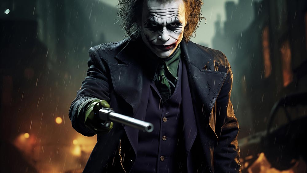 Le Joker agent du chaos fond d'écran 4K HD pour PC de bureau Mac ordinateur portable mobile iPhone téléphone téléchargement gratuit fond ultraHD UHD