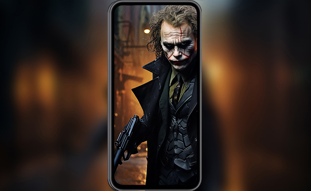 Le fond d'écran Joker DC 4K HD pour PC de bureau Mac ordinateur portable mobile iPhone téléphone téléchargement gratuit fond ultraHD UHD