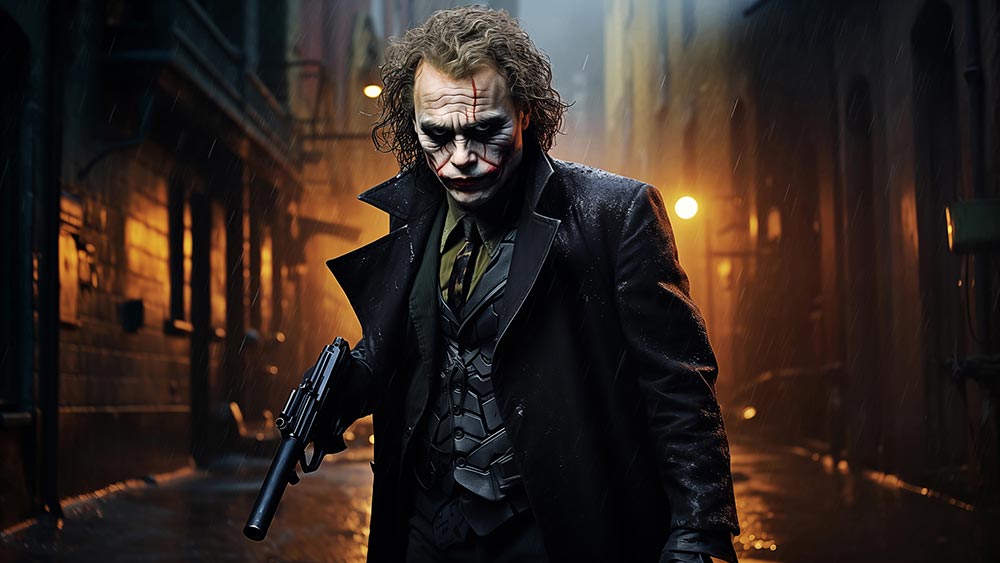 Le fond d'écran Joker DC 4K HD pour PC de bureau Mac ordinateur portable mobile iPhone téléphone téléchargement gratuit fond ultraHD UHD