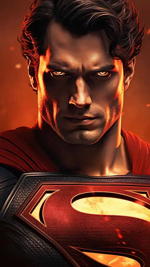 Superman en feu fond d'écran 4K HD téléchargement gratuit pour téléphone iPhone et mobile