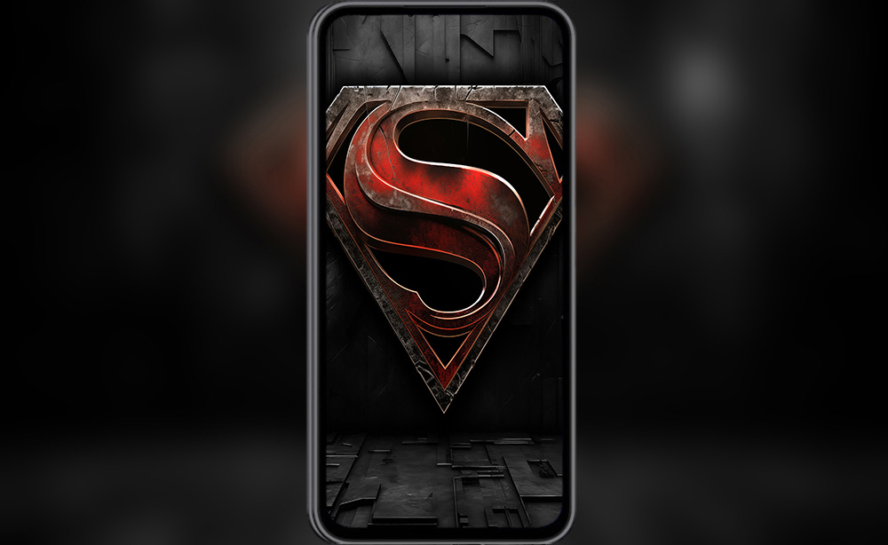 Fond d'écran logo Superman 4K HD pour PC Bureau mac portable mobile iPhone téléphone téléchargement gratuit arrière-plan ultraHD UHD