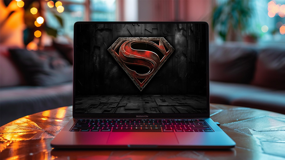 Fond d'écran logo Superman 4K HD pour PC Bureau mac portable mobile iPhone téléphone téléchargement gratuit arrière-plan ultraHD UHD