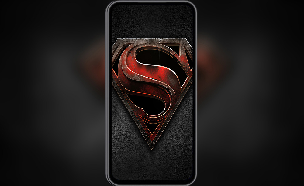 fond d'écran du logo Superman 4K HD pour PC de bureau Mac ordinateur portable mobile iPhone téléphone téléchargement gratuit arrière-plan