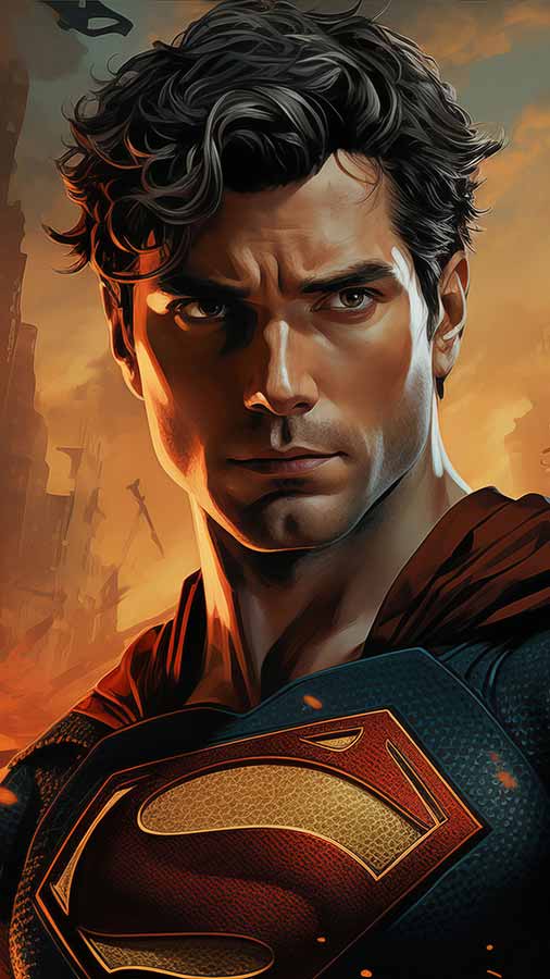 Fond d'écran Superman illustration 4K HD téléchargement gratuit pour iPhone, téléphone et mobile