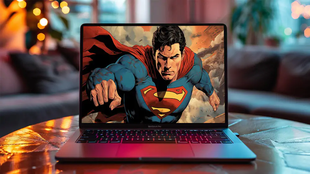 Fond d'écran de bande dessinée Superman 4K HD pour PC de bureau Mac ordinateur portable mobile iPhone téléphone téléchargement gratuit fond ultraHD UHD