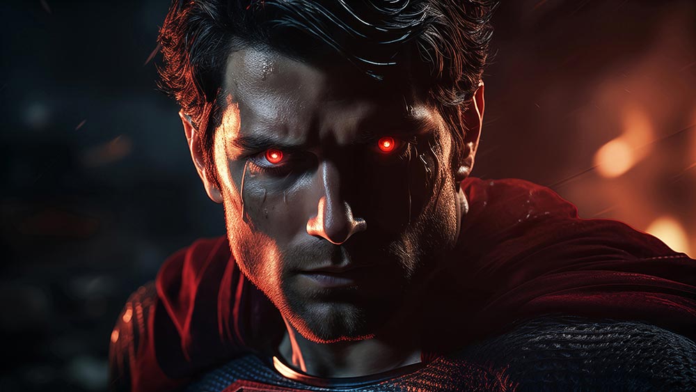 Fond d'écran Superman Red Eyes 4K HD pour PC de bureau Mac ordinateur portable mobile iPhone téléphone téléchargement gratuit fond d'écran