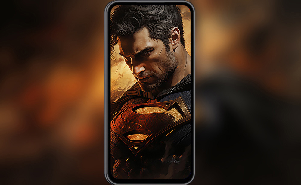 Fond d'écran Peinture Superman 4K HD pour PC Bureau mac portable mobile iPhone téléchargement gratuit arrière-plan ultraHD UHD