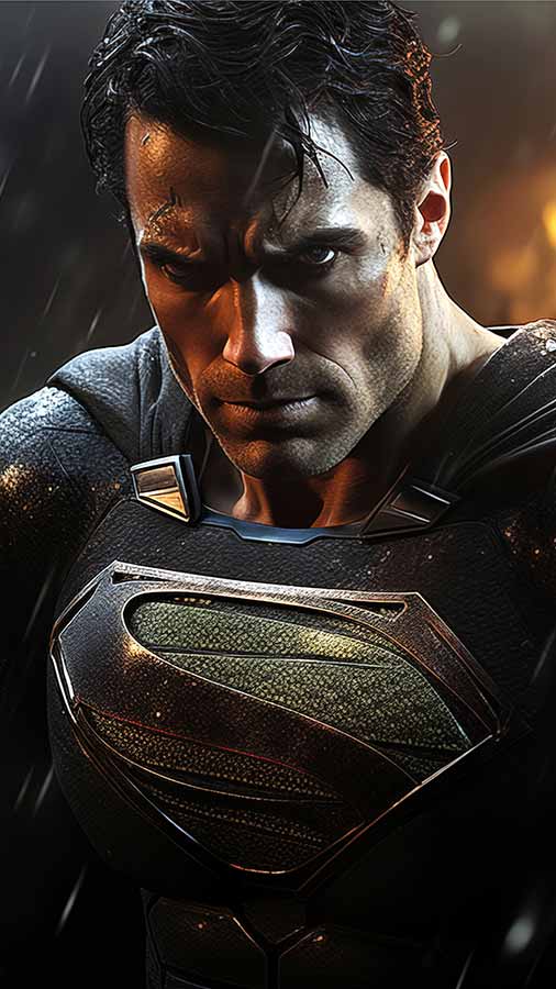 Fond d'écran intense Superman 4K HD Poster gratuit à télécharger en UltraHD pour téléphone Android et iPhone