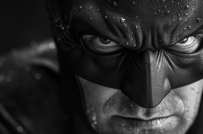 Fond d'écran Batman qui observe en 4K HD pour PC Bureau mac portable mobile iPhone téléphone téléchargement gratuit arrière-plan ultraHD UHD