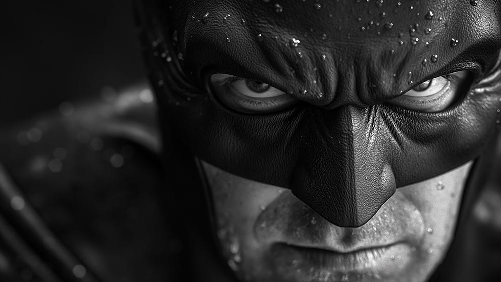 Fond d'écran Batman qui observe en 4K HD pour PC Bureau mac portable mobile iPhone téléphone téléchargement gratuit arrière-plan ultraHD UHD