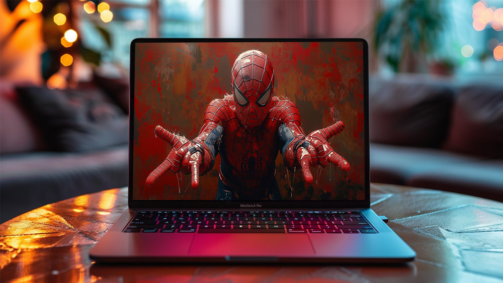 Fond d'écran Art Peinture Spiderman 4K HD Affiche pour PC Bureau mac portable mobile iPhone téléchargement gratuit arrière-plan ultraHD UHD