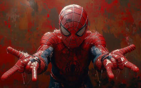 Spiderman Painting Art wallpaper 4K HD Poster for PC Desktop mac laptop mobile iphone Phone free download background ultraHD UHD