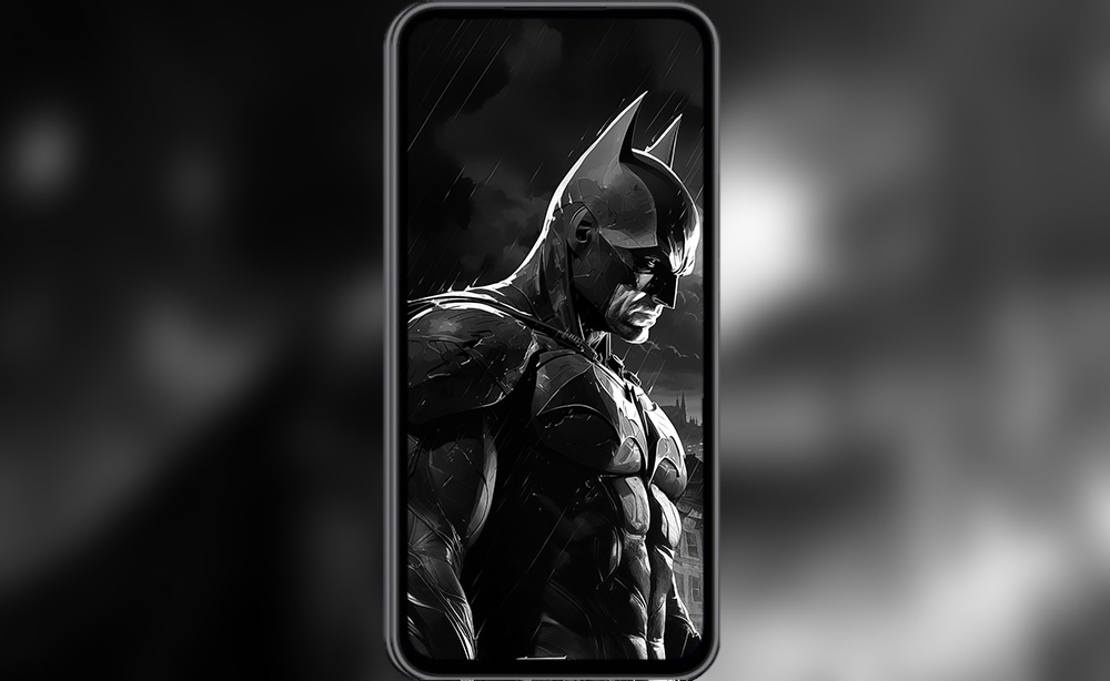 Batman noir et blanc DC comics fond d'écran 4K HD Poster pour PC Desktop Mac ordinateur portable mobile iPhone Téléphone téléchargement gratuit fond ultraHD UHD