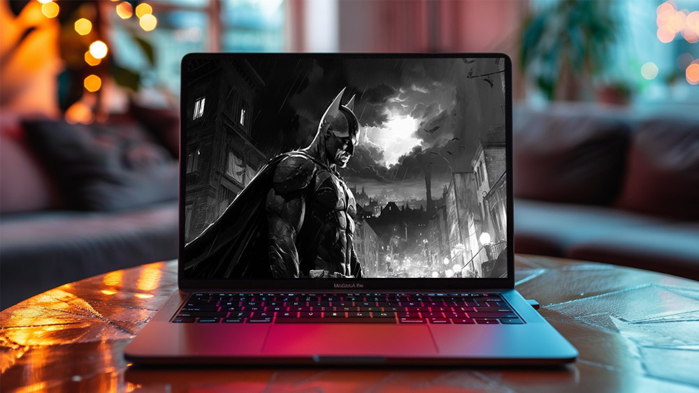 Batman noir et blanc DC comics fond d'écran 4K HD Poster pour PC Desktop Mac ordinateur portable mobile iPhone Téléphone téléchargement gratuit fond ultraHD UHD