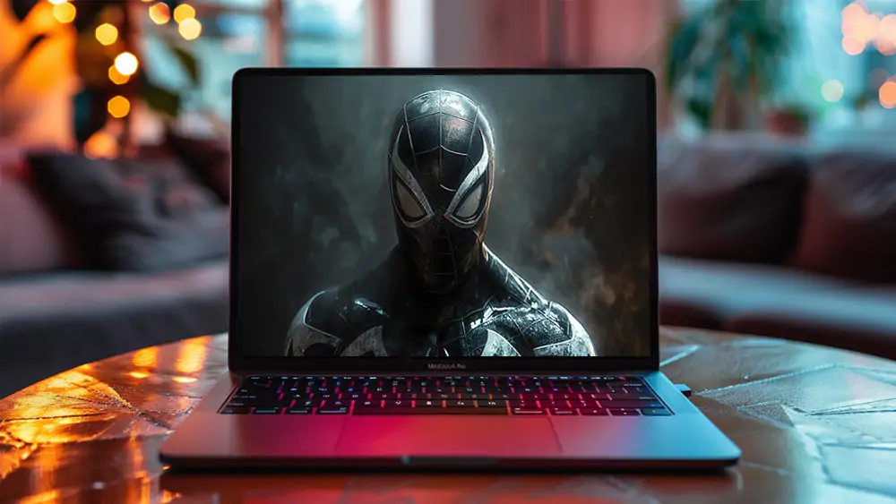 Spiderman Black Suit wallpaper 4K HD Poster for PC Desktop mac laptop mobile iphone Phone free download background ultraHD UHD