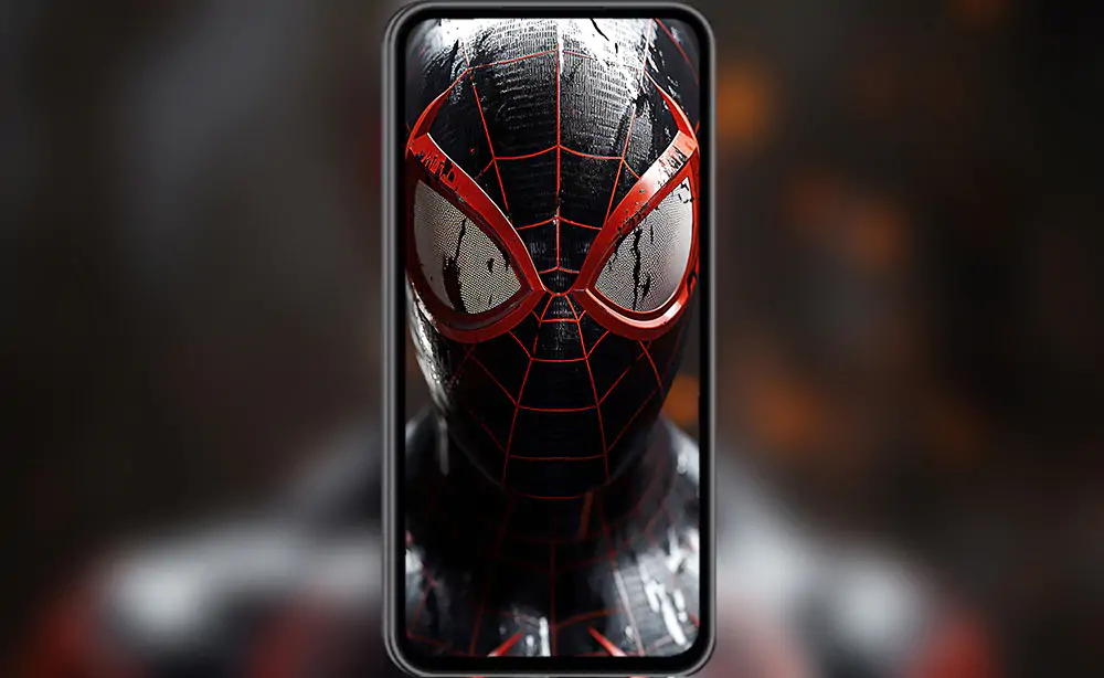 Fond d'écran Spiderman Miles Morales 4K HD pour PC Bureau mac portable mobile iPhone téléchargement gratuit arrière-plan ultraHD UHD