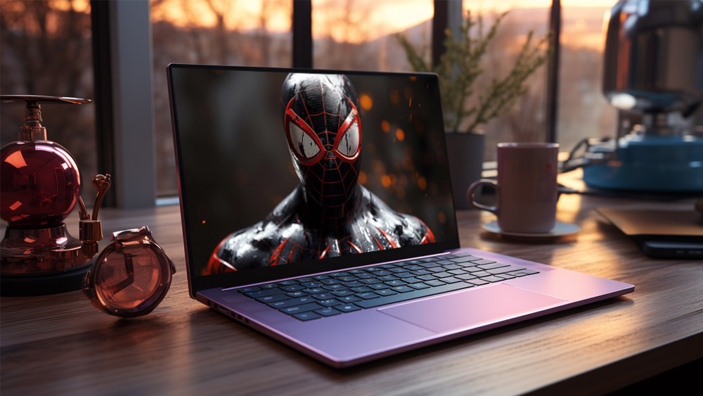 Fond d'écran Spiderman Miles Morales 4K HD pour PC Bureau mac portable mobile iPhone téléchargement gratuit arrière-plan ultraHD UHD