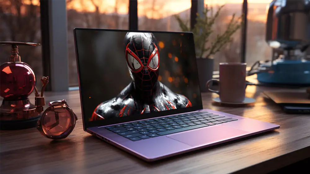 Fond d'écran Spiderman Miles Morales 4K HD pour PC Bureau mac portable mobile iPhone téléchargement gratuit arrière-plan ultraHD UHD