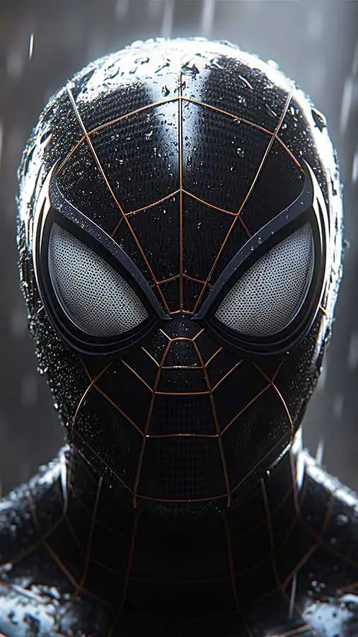 Marvel Spiderman Black Suit Wallpapers 4K HD Poster free download Background UltraHD for Android phone and iphone