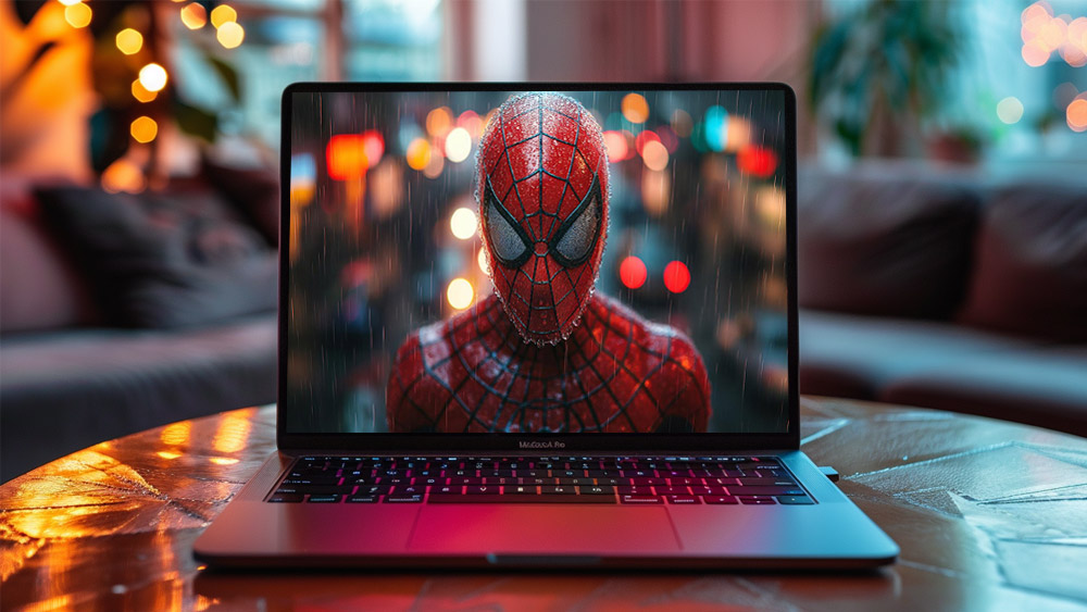 Fond d'écran Spiderman sous la pluie 4K HD pour PC Bureau mac portable mobile iPhone téléphone téléchargement gratuit arrière-plan ultraHD UHD