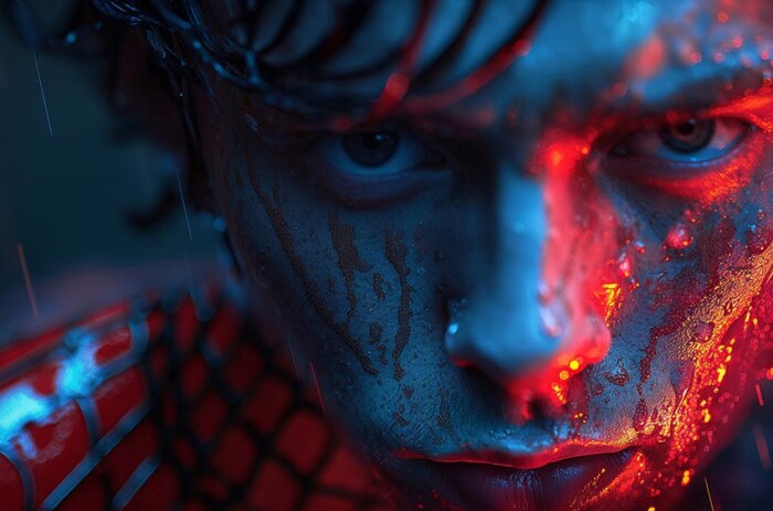 Fond d'écran Marvel Spiderman Démasqué 4K HD pour PC Bureau mac portable mobile iPhone téléphone téléchargement gratuit arrière-plan ultraHD UHD