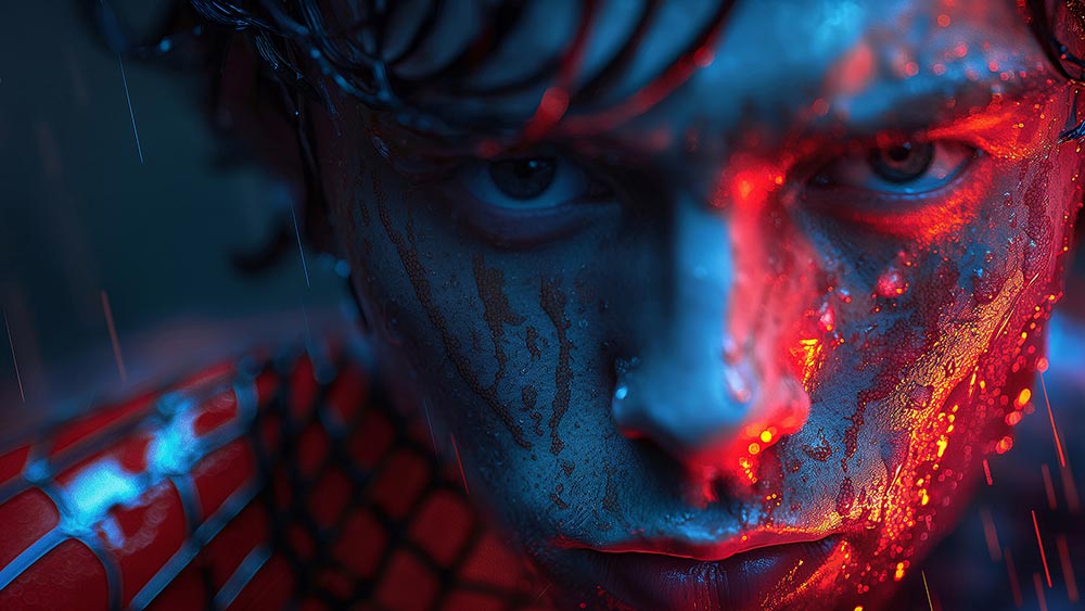 Fond d'écran Marvel Spiderman Démasqué 4K HD pour PC Bureau mac portable mobile iPhone téléphone téléchargement gratuit arrière-plan ultraHD UHD