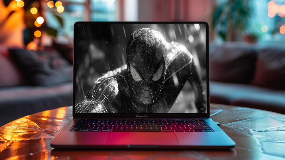 Spiderman Fond d'écran noir et blanc 4K HD Poster pour PC Desktop Mac Laptop Mobile iPhone Téléphone téléchargement gratuit fond ultraHD UHD