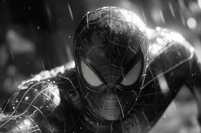 Spiderman Black and white wallpaper 4K HD Poster for PC Desktop mac laptop mobile iphone Phone free download background ultraHD UHD